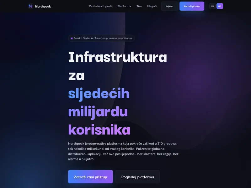 Tech startup - Landing stranica