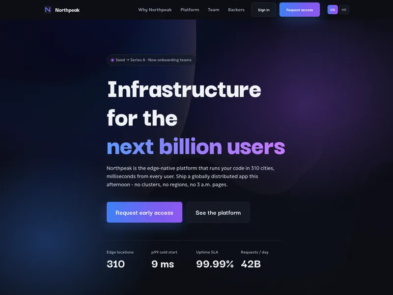 Tech Startup - Landing page