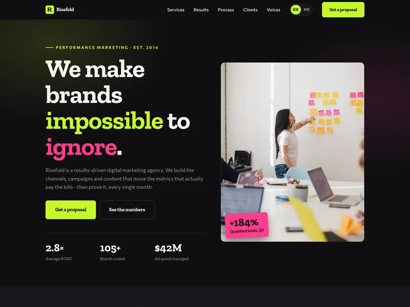 Digital Marketing Agency - Landing page