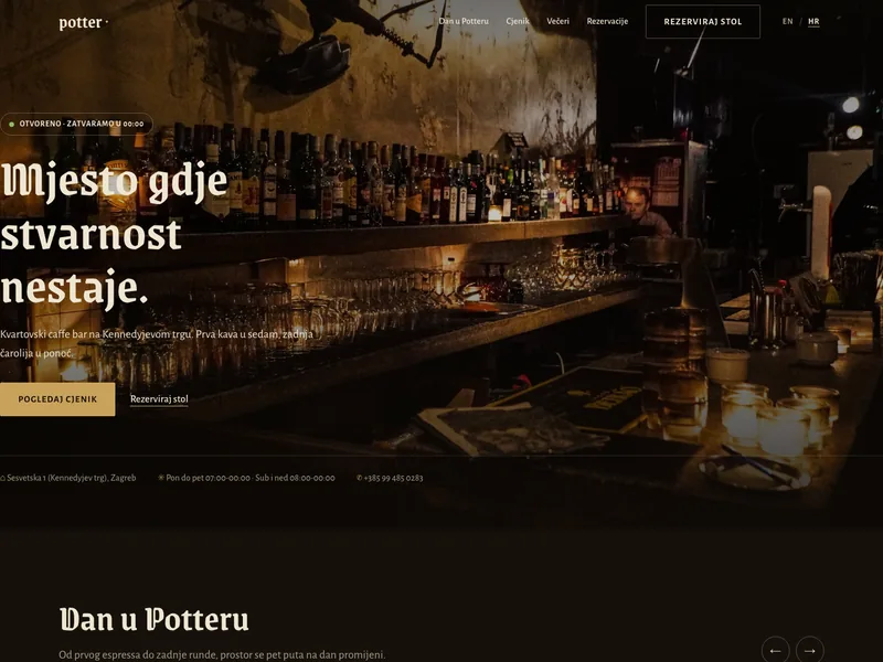 Caffe bar - Landing stranica