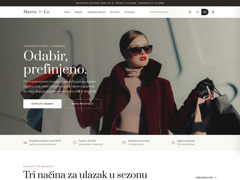 Butik ženske mode - Online trgovina