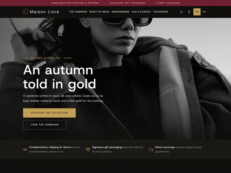 Luxury Fashion House - Online store