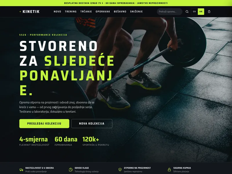 Sportska odjeća i athleisure - Online trgovina