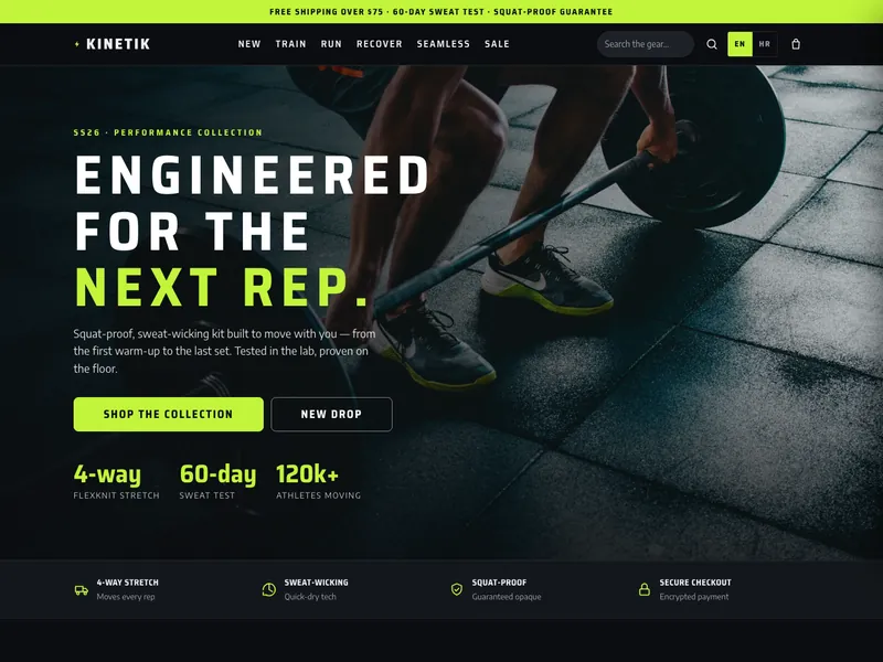 Activewear & Athleisure - Online store