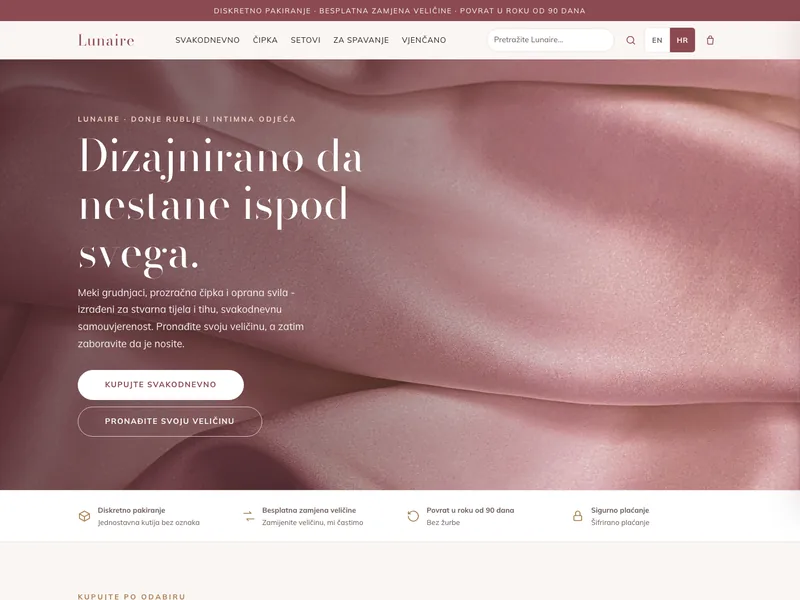 Donje rublje - Online trgovina