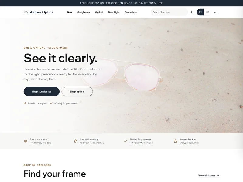 Eyewear & Sunglasses - Online store