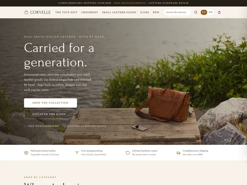 Handbags & Leather Goods - Online store