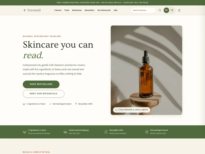 Natural & Organic Beauty - Online store