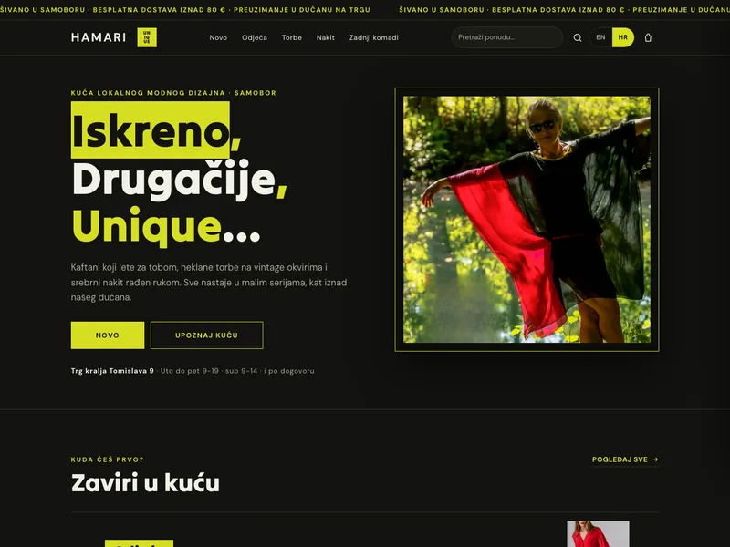 Kuća modnog dizajna Dark - Online trgovina